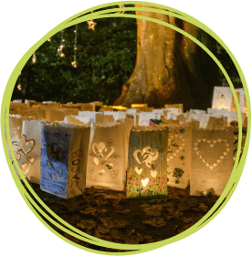 Candle bags at Heligan